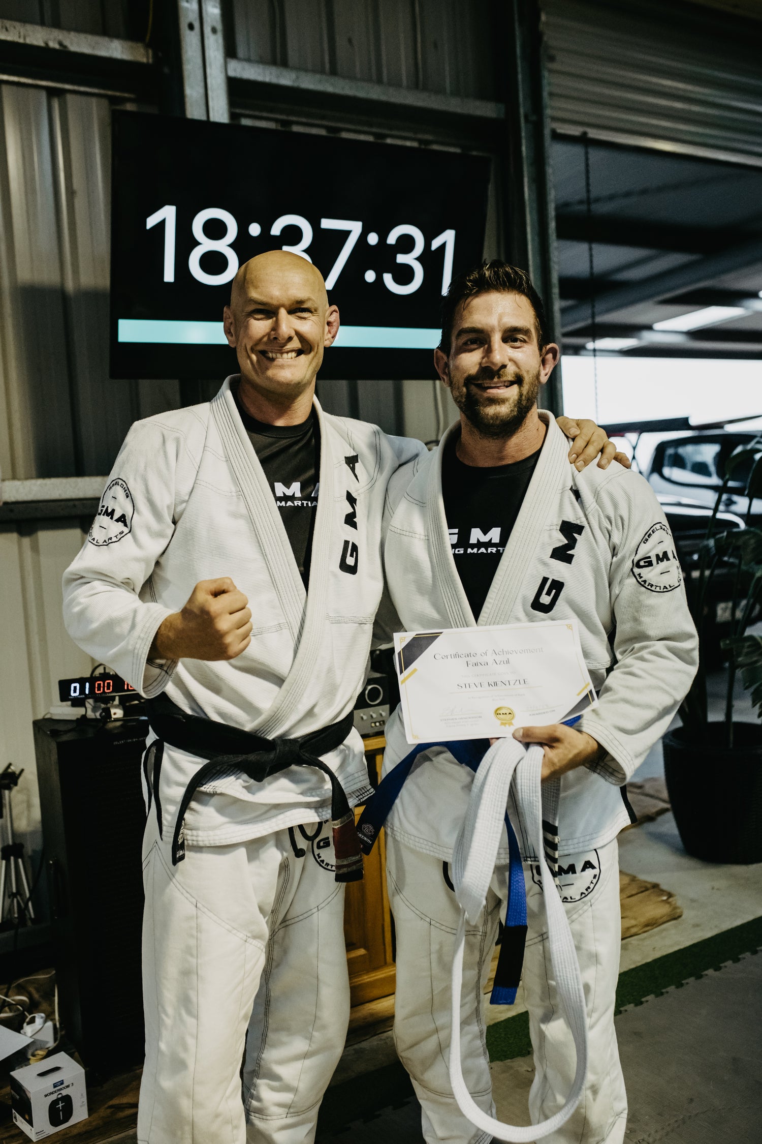 BJJ grading photo