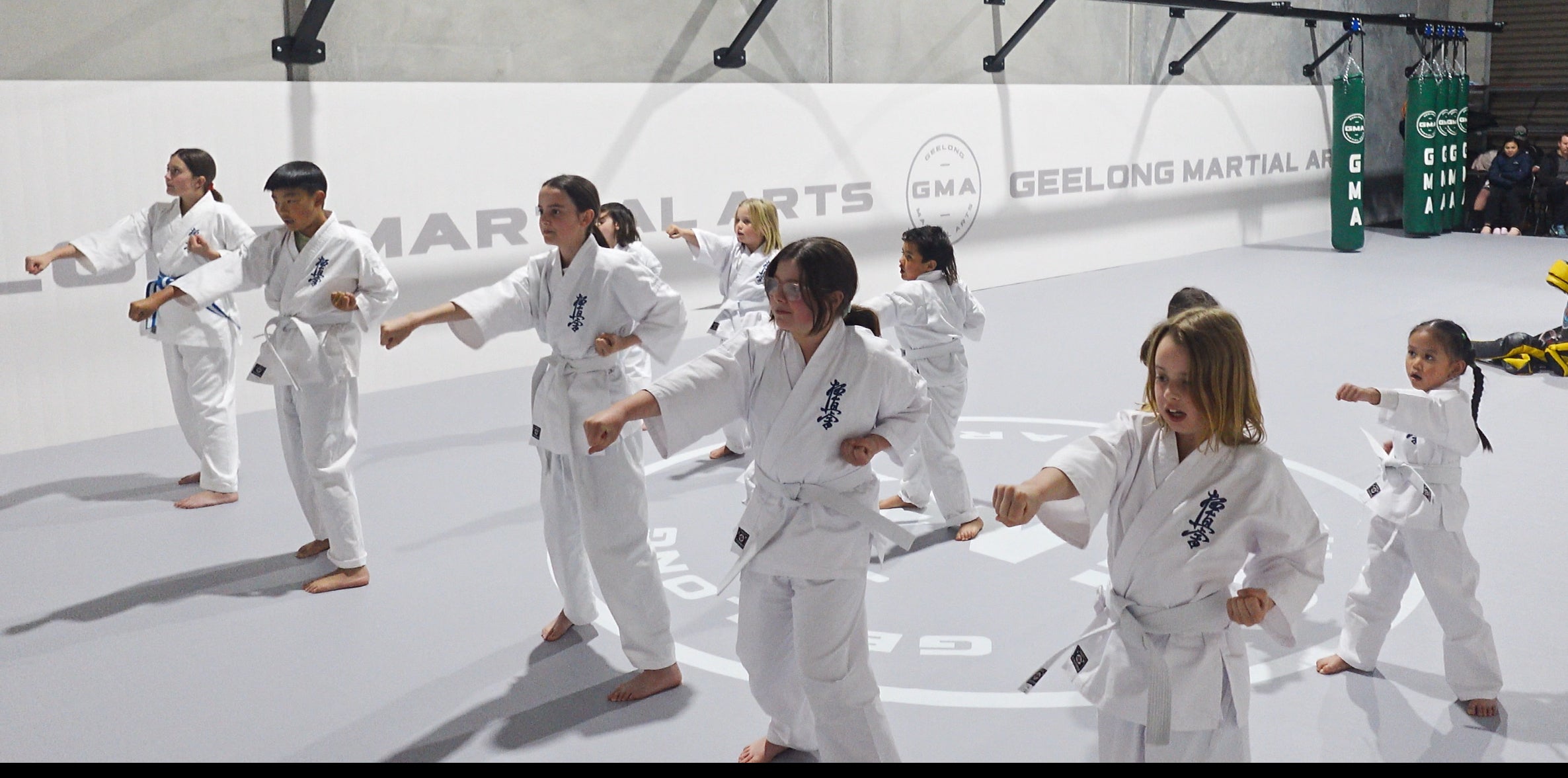 Karen and Nina, mother and daughter Kyokushin Karate students